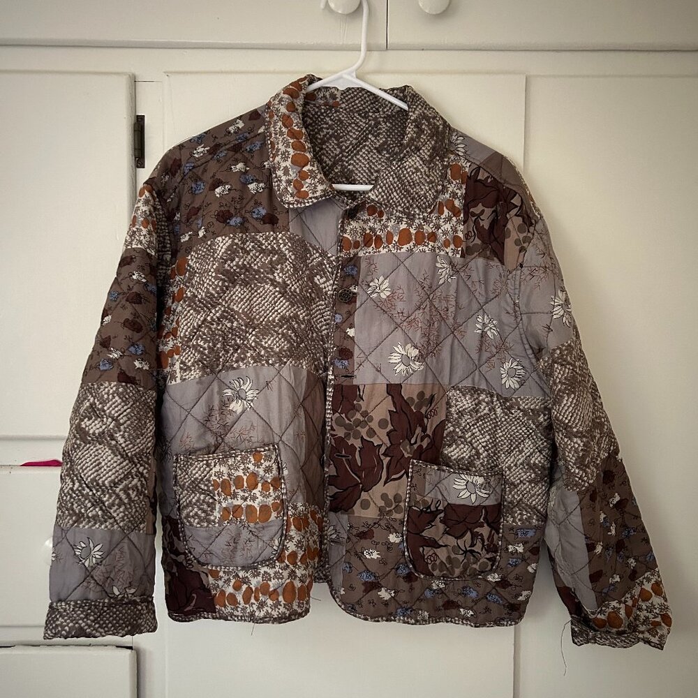 Vintage Quilted Silk Jacket